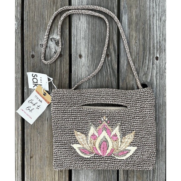 The Sak Handbags - NWT! The Sak Back To Bali Linden Lotus Crossbody Clutch Bag Limited Edition